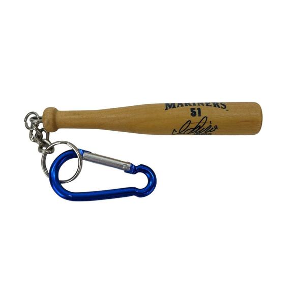 2002 ichiro key chain mini bat seattle mariners never used baseball bat new - Picture 1 of 3